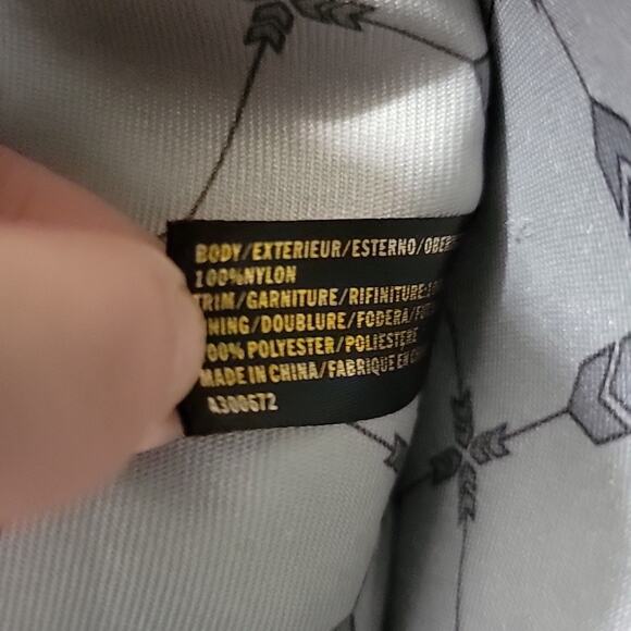 Aimee Kestenberg Black Nylon Shoulder Bag Double Handle Purse Travel Heston Bag - Picture 15 of 16